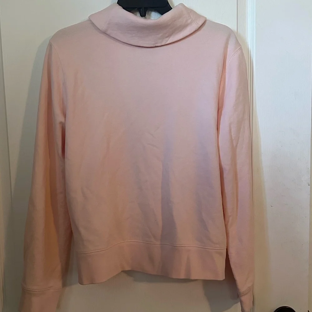 Ralph Lauren Light Pink Blazer Style Sweatshirt with Pockets. Size L - Picture 4 of 4